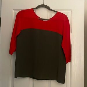 Silk mid sleeve top from Neimans